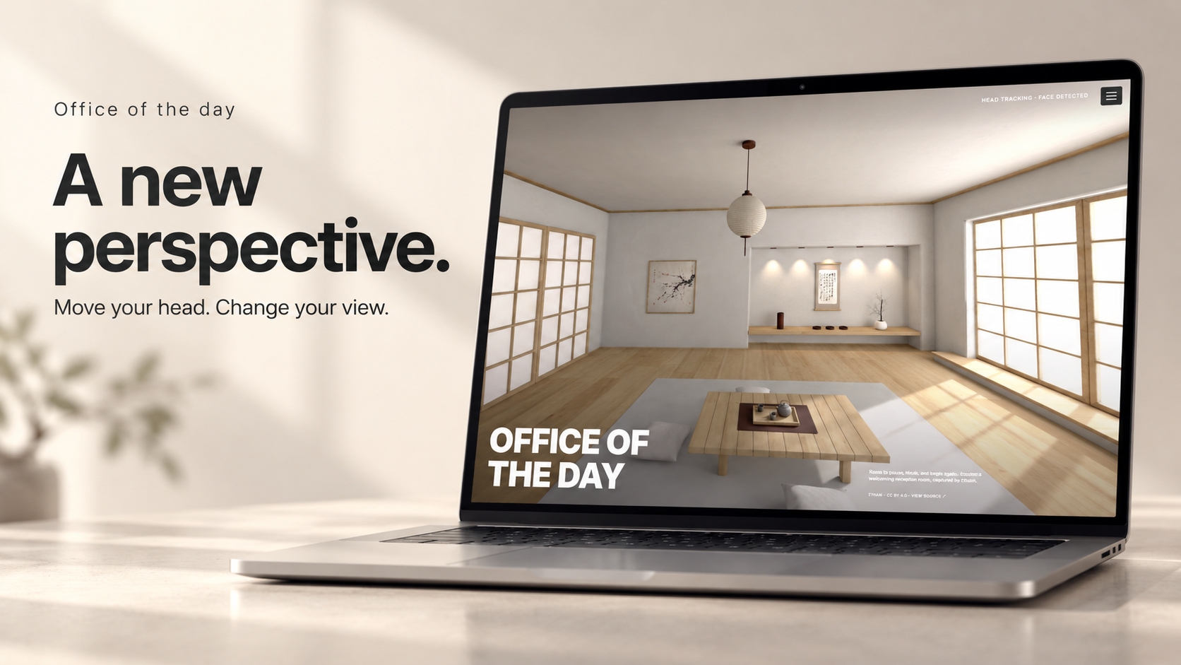 Office of the day — a head-tracked window into interactive 3D spaces